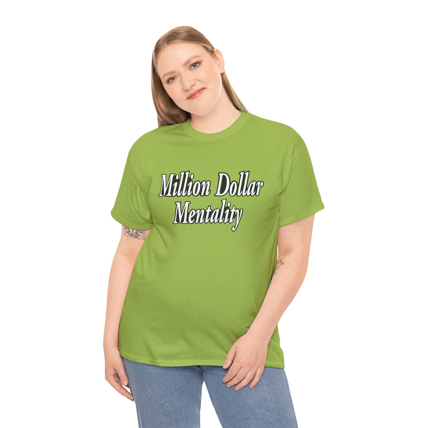Million Dollar Mentality 2 w/ Life Hack Unisex Heavy Cotton Tee