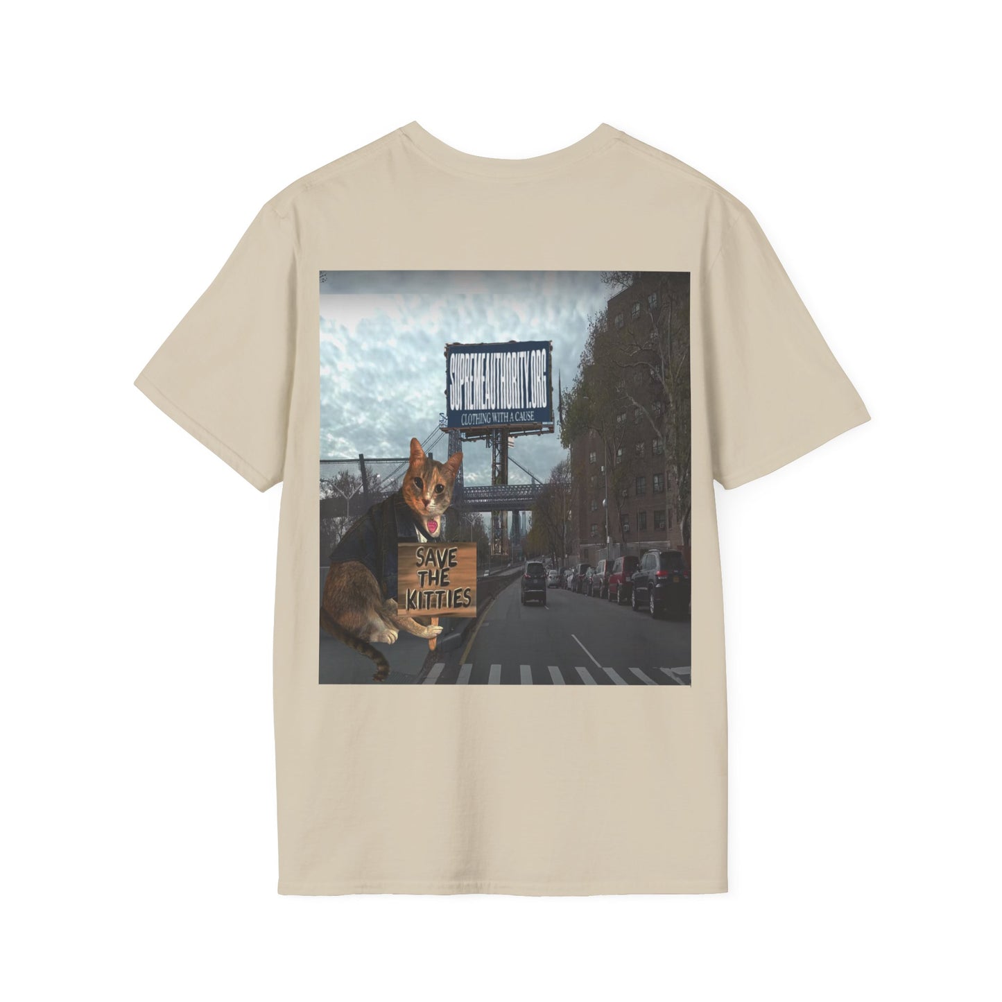 SAVE THE KITTIES - Cat Rescue Fund Raiser - Unisex Soft style T-Shirt