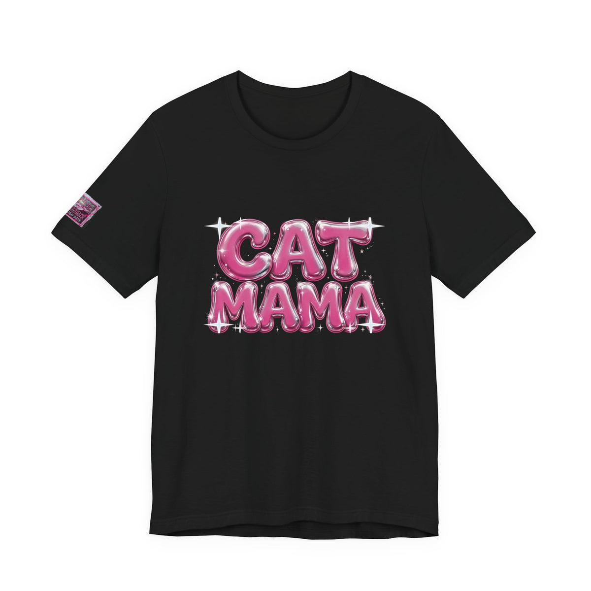 Cat Mama Graffiti T-Shirt - Pink Chrome, Back + Sleeve Edition