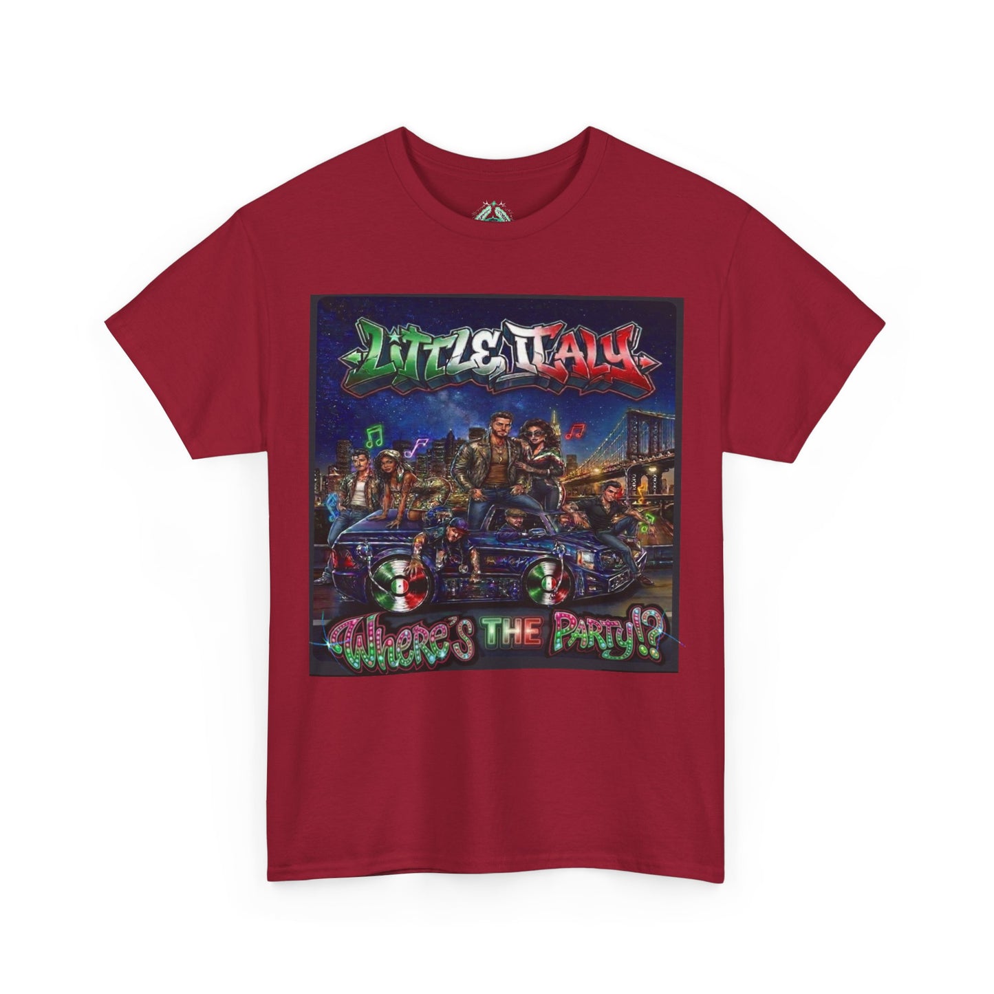 Where's The Party Italian Remix- Supreme Authority -Unisex Heavy Cotton Tee
