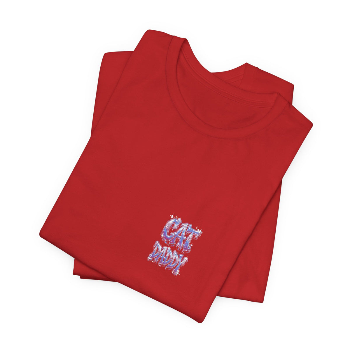 Cat Daddy Graffiti T-Shirt - Blue Chrome, 4-Sided Badge Edition