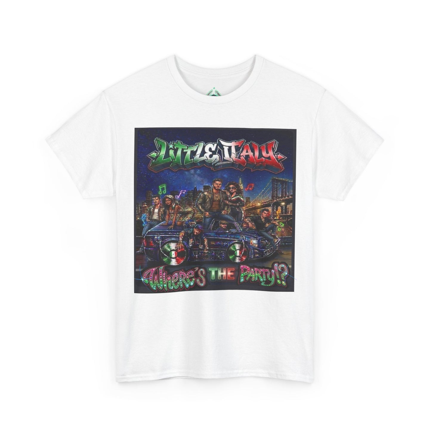 Where's The Party Italian Remix- Supreme Authority -Unisex Heavy Cotton Tee