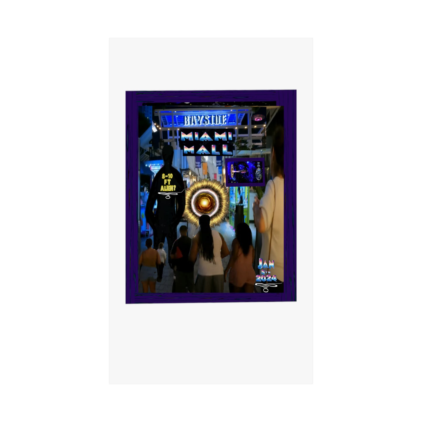 Copy of Miami Alien Mall 2 Matte Vertical Posters