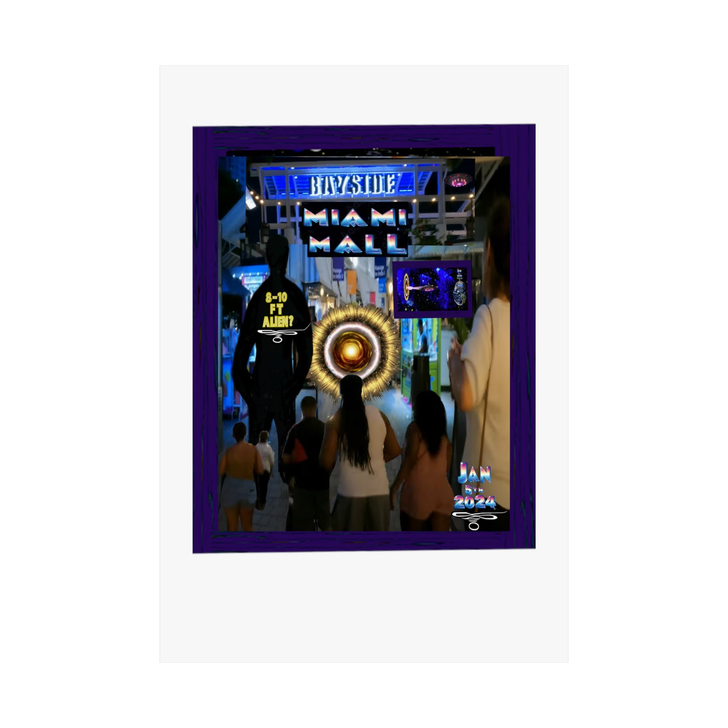 Copy of Miami Alien Mall 2 Matte Vertical Posters