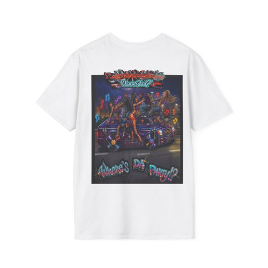 Where's The Party  FBA Version - Supreme Authority - Unisex Soft style T-Shirt