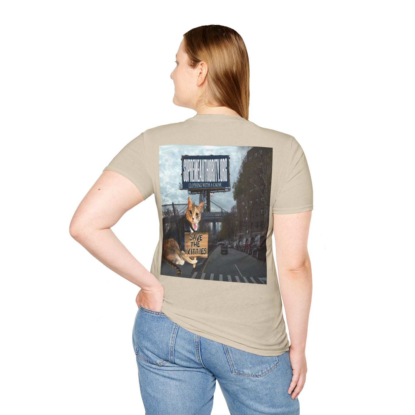 SAVE THE KITTIES - Cat Rescue Fund Raiser - Unisex Soft style T-Shirt
