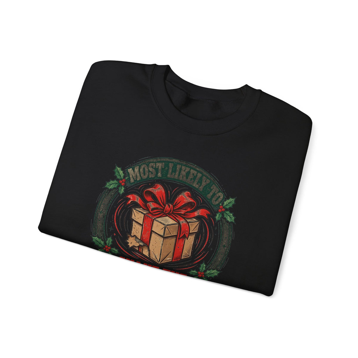 Most Likely To Shake The Presents Sweatshirt - Funny Christmas Crewneck - Family Christmas Shirt