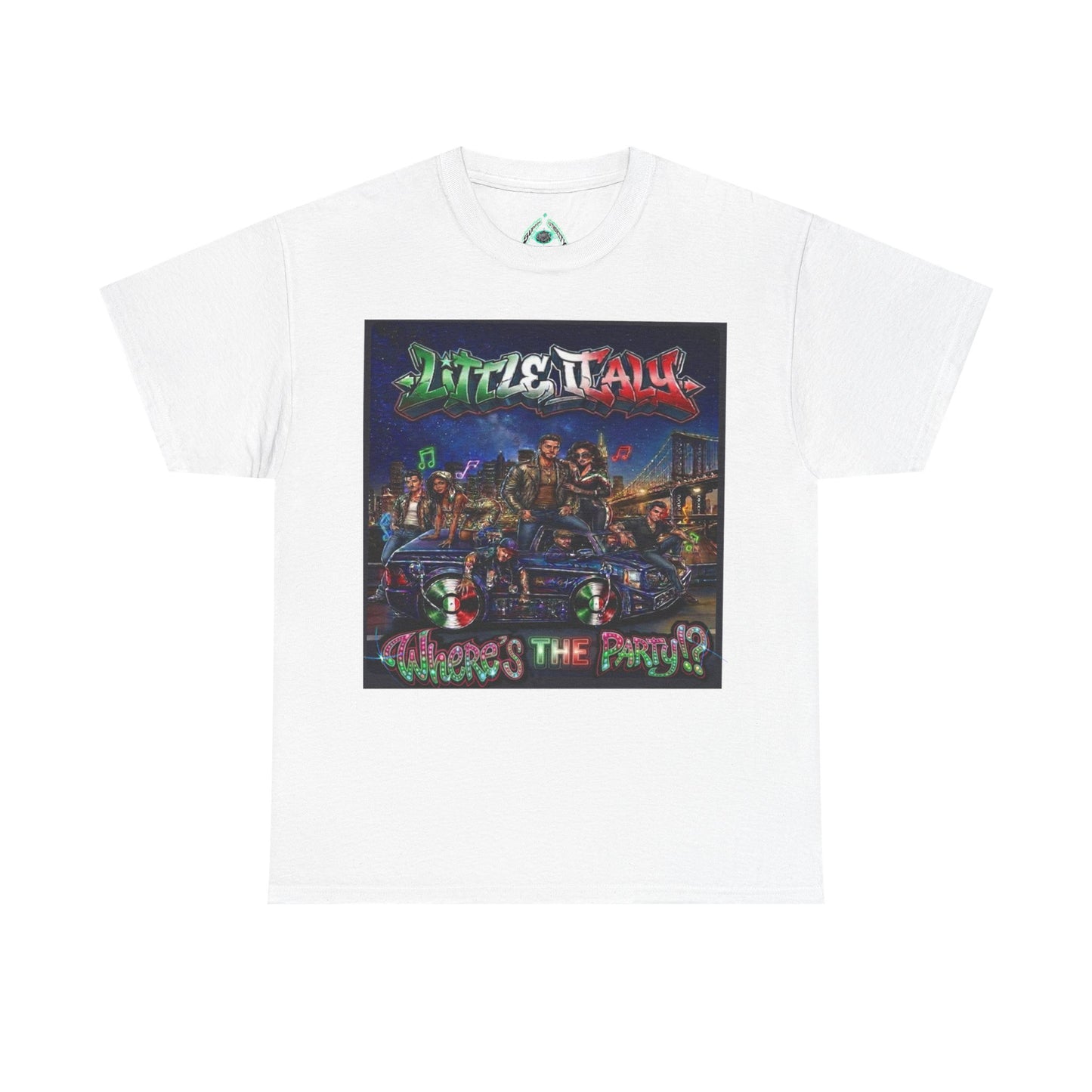 Where's The Party Italian Remix- Supreme Authority -Unisex Heavy Cotton Tee
