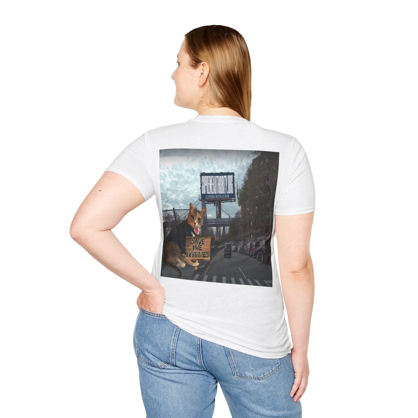 SAVE THE KITTIES - Cat Rescue Fund Raiser - Unisex Soft style T-Shirt