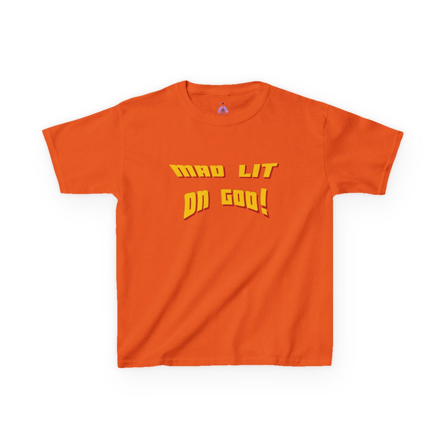 MAD LIT on GOD Supreme Authority brand -Kids Heavy Cotton™ Tee