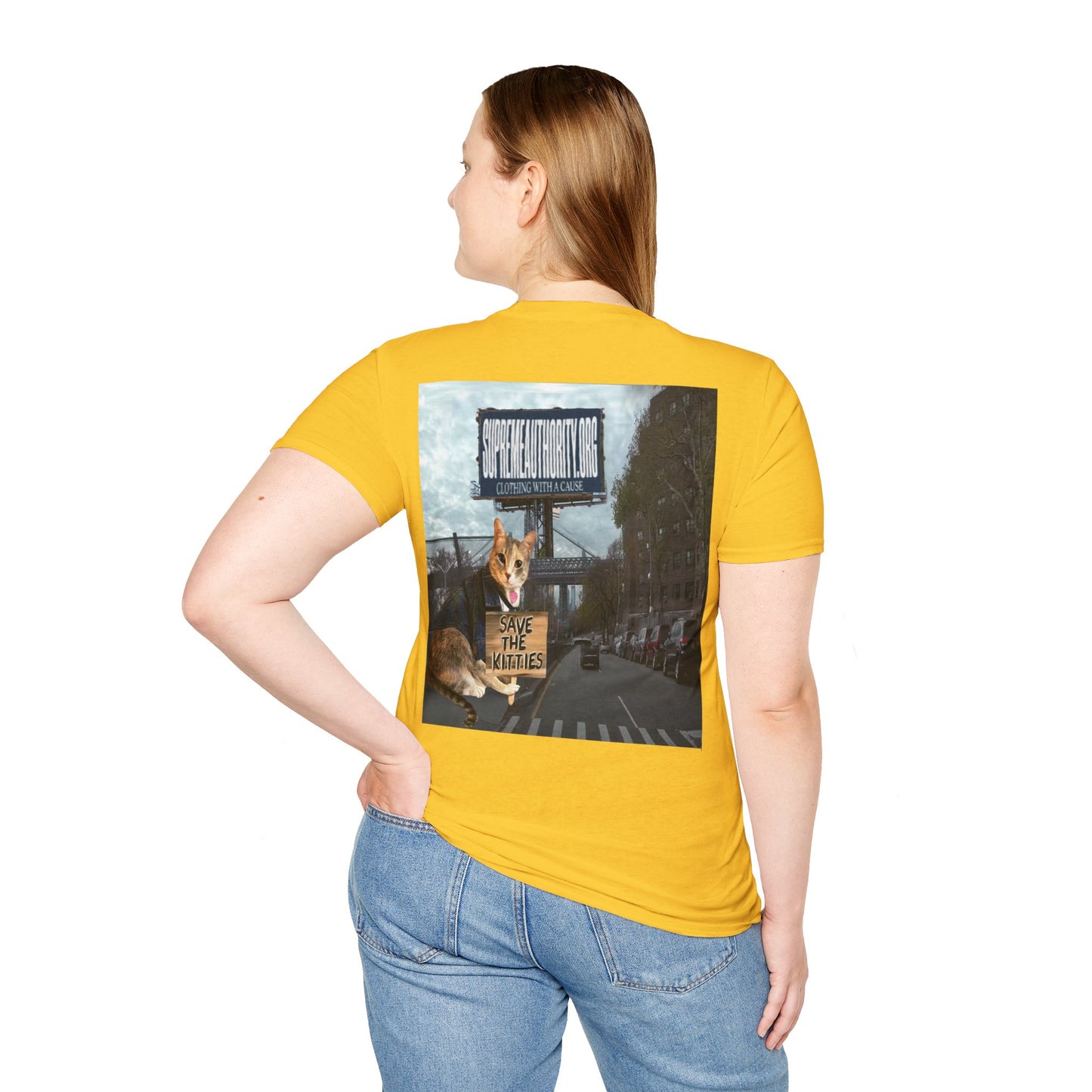 SAVE THE KITTIES - Cat Rescue Fund Raiser - Unisex Soft style T-Shirt