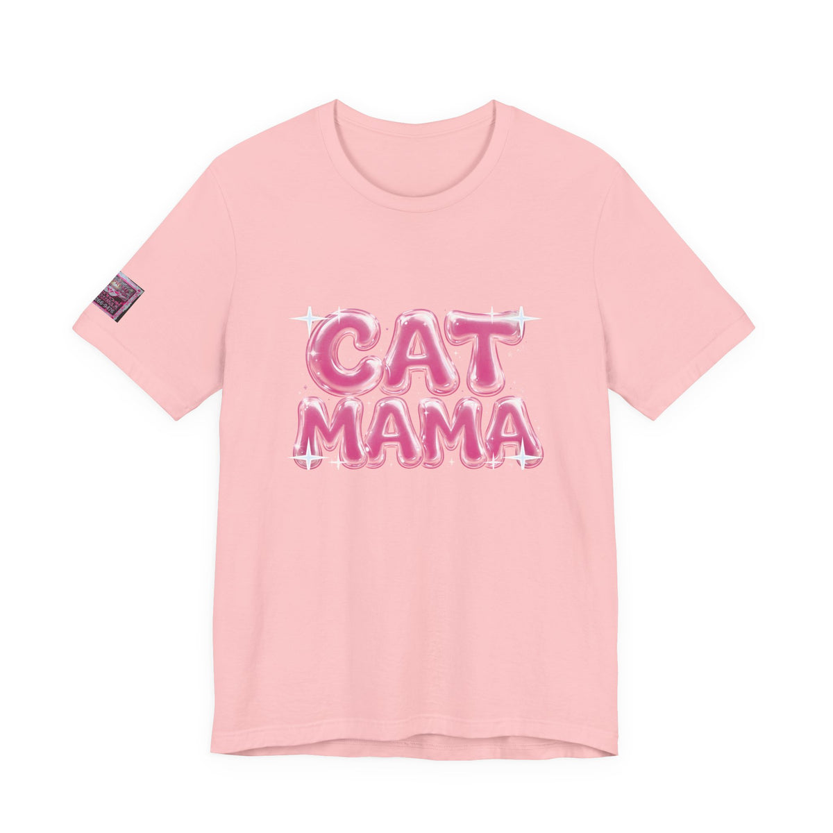 Cat Mama Graffiti T-Shirt - Pink Chrome, Back + Sleeve Edition