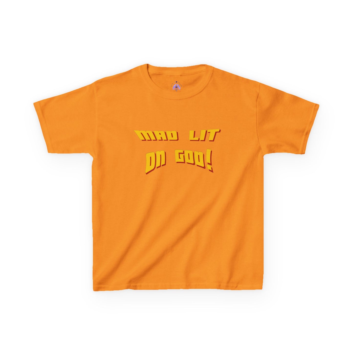 MAD LIT on GOD Supreme Authority brand -Kids Heavy Cotton™ Tee