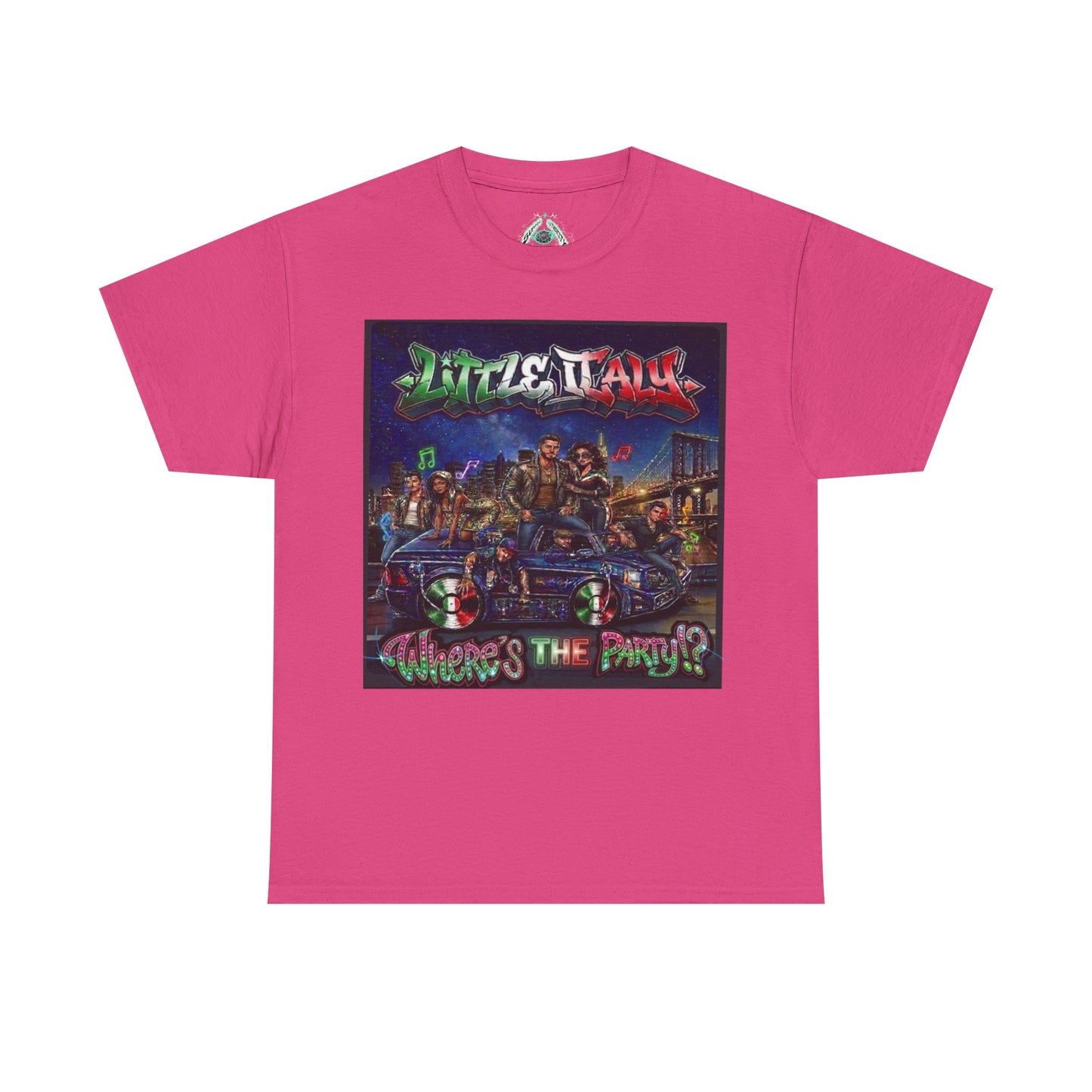 Where's The Party Italian Remix- Supreme Authority -Unisex Heavy Cotton Tee
