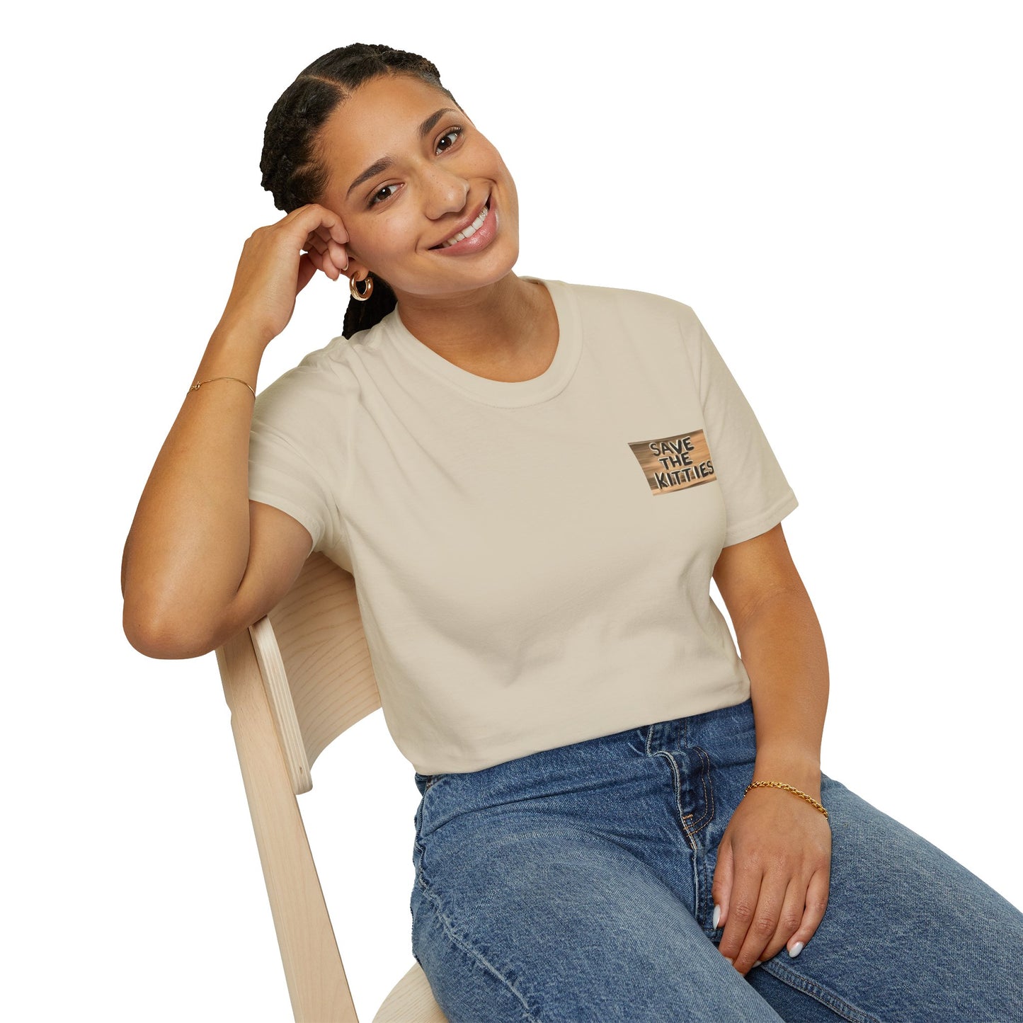 SAVE THE KITTIES - Cat Rescue Fund Raiser - Unisex Soft style T-Shirt