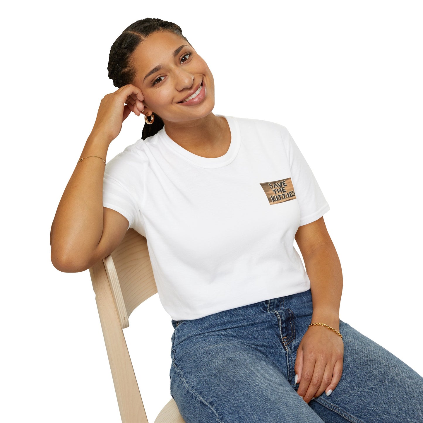 SAVE THE KITTIES - Cat Rescue Fund Raiser - Unisex Soft style T-Shirt