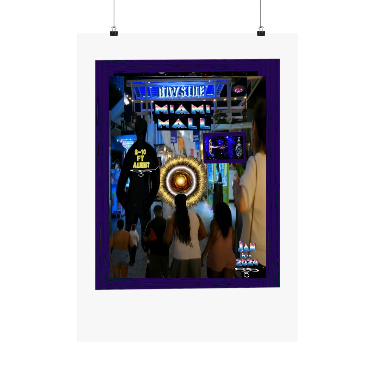 Copy of Miami Alien Mall 2 Matte Vertical Posters