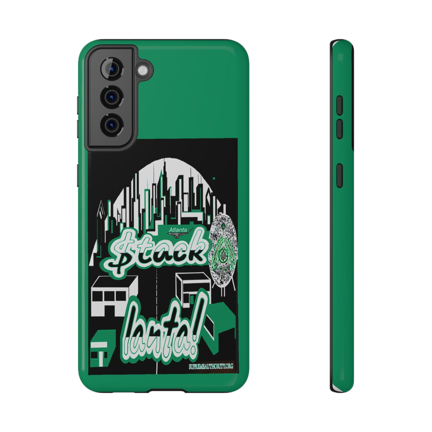 Stack-lanta 2 Remix Green Supreme Authority Samsung  ONLY  -Impact-Resistant Cases