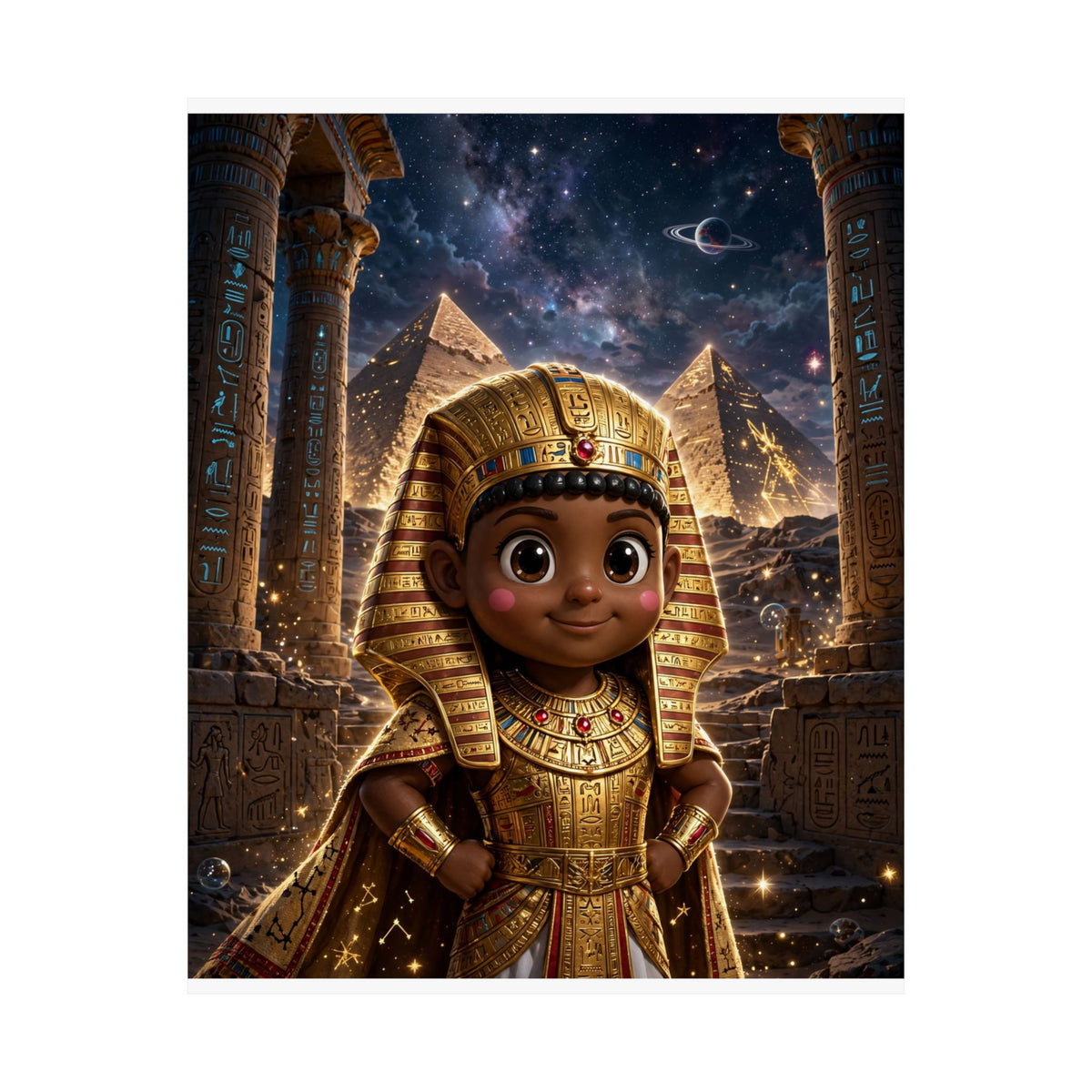 SEFU — Cinematic Little Pharaoh from the Stars — Kids Room Poster