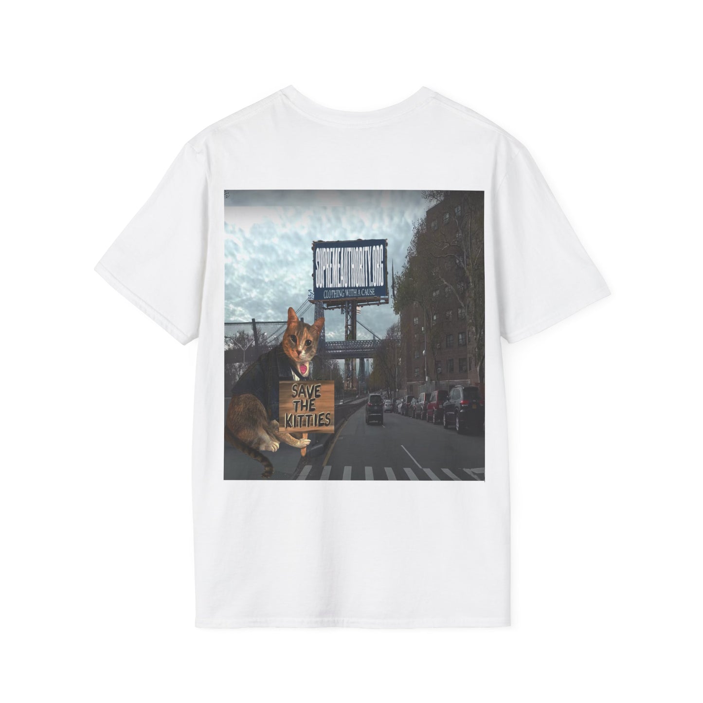 SAVE THE KITTIES - Cat Rescue Fund Raiser - Unisex Soft style T-Shirt