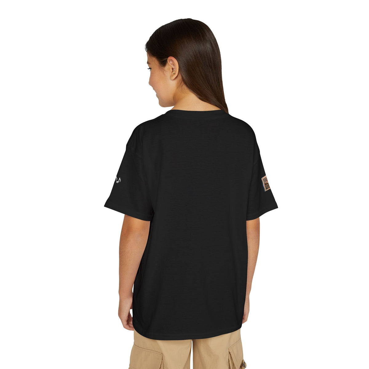 I Play It Loud and I Play It Proud — Black Girl Trumpet Pre-Teen Musician Tee (Golden Amber)