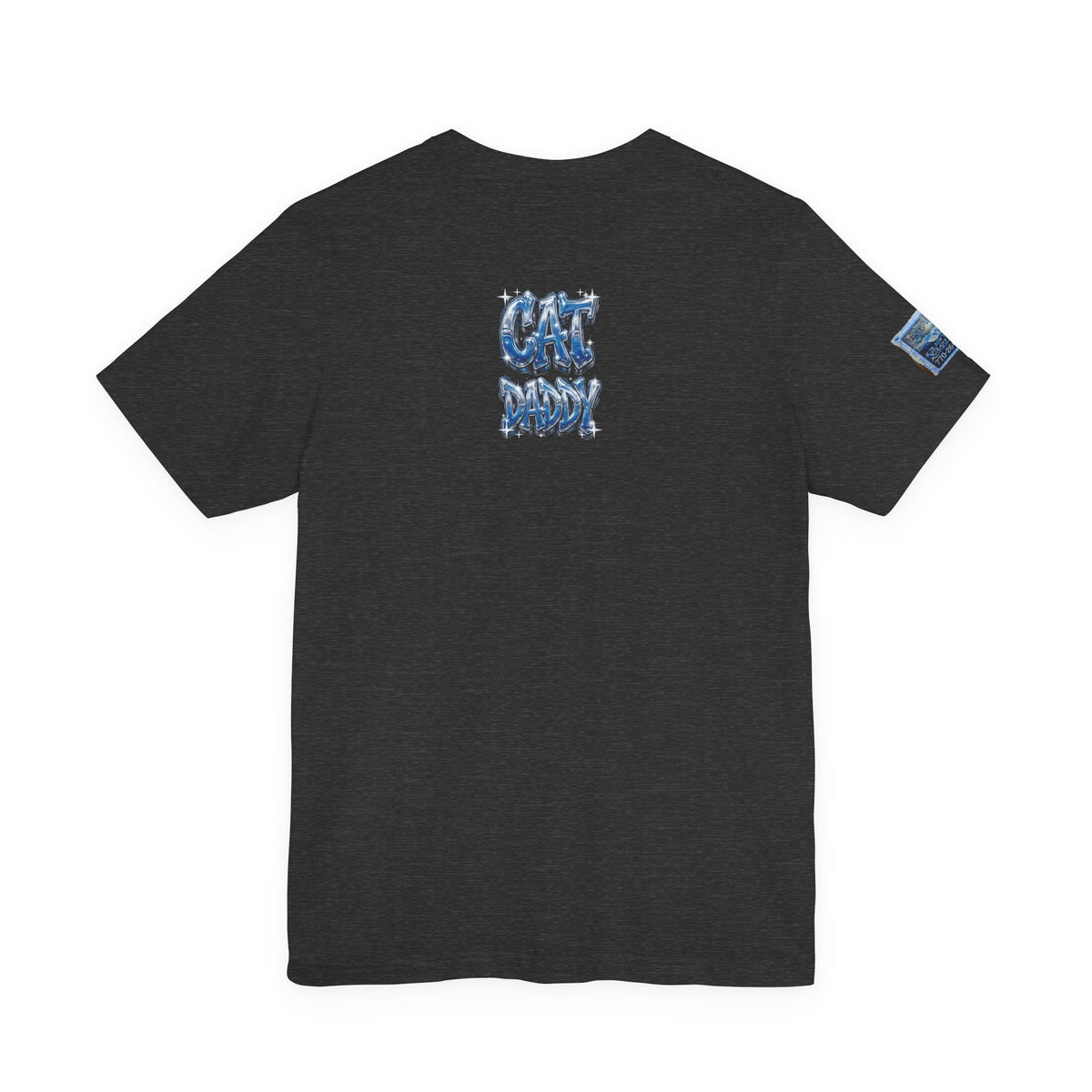 Cat Daddy Graffiti T-Shirt - Blue Chrome, Back + Sleeve Edition