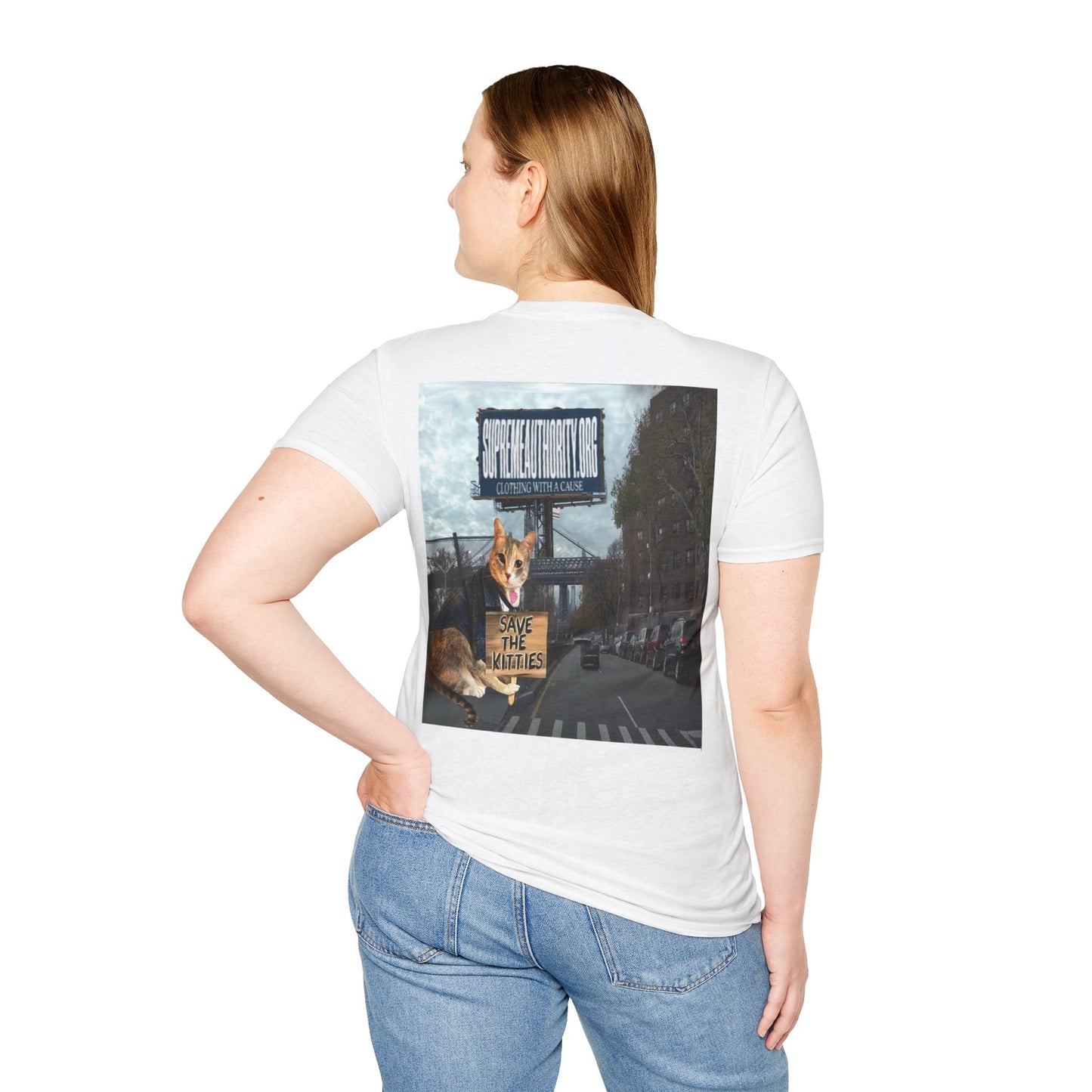 SAVE THE KITTIES - Cat Rescue Fund Raiser - Unisex Soft style T-Shirt