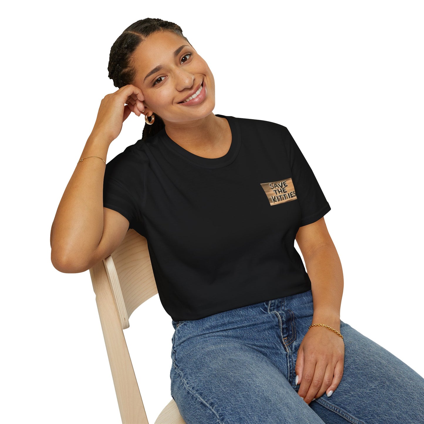 SAVE THE KITTIES - Cat Rescue Fund Raiser - Unisex Soft style T-Shirt