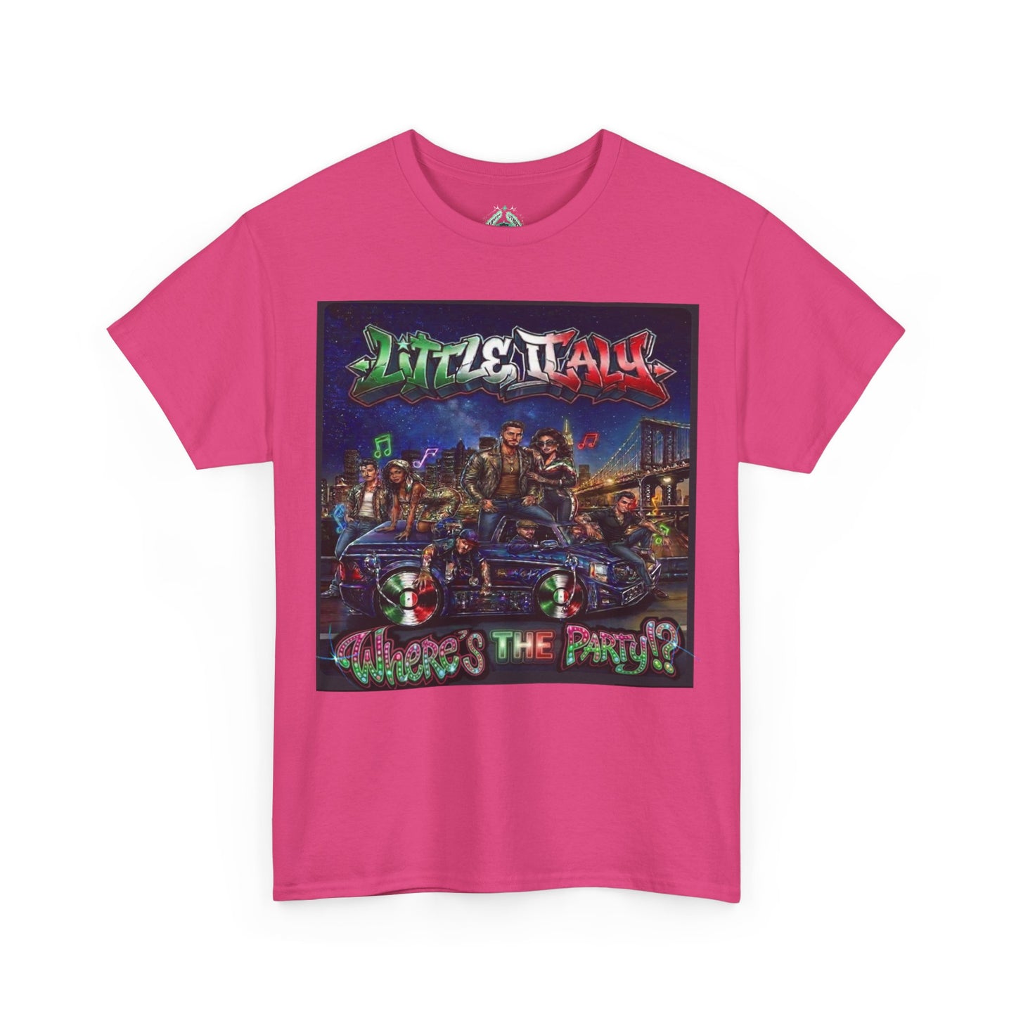 Where's The Party Italian Remix- Supreme Authority -Unisex Heavy Cotton Tee