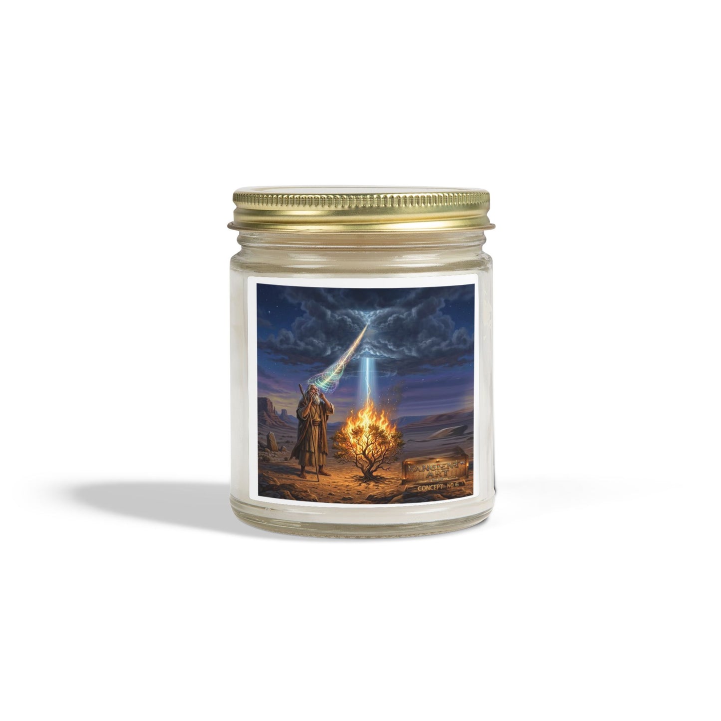 Ancient Art Concept 6 -Scented Candles, Coconut Apricot Wax (4oz, 9oz)