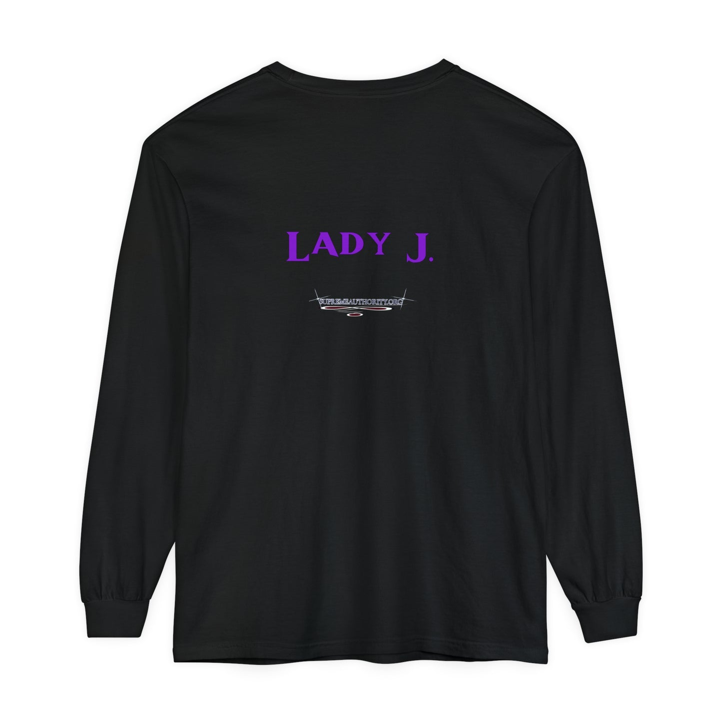 YAHUAH HERO - Lady J, custom - Unisex Garment-dyed Long Sleeve T-Shirt