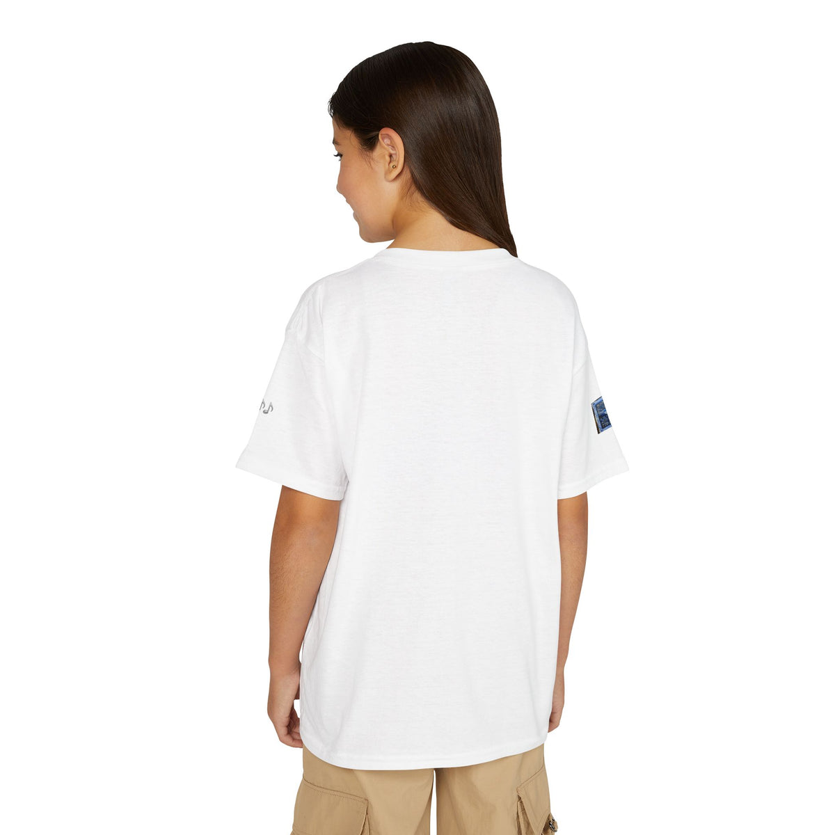 Small Hands, Big Sound — Boy Violin Pre-Teen Musician Tee (Deep Blue)