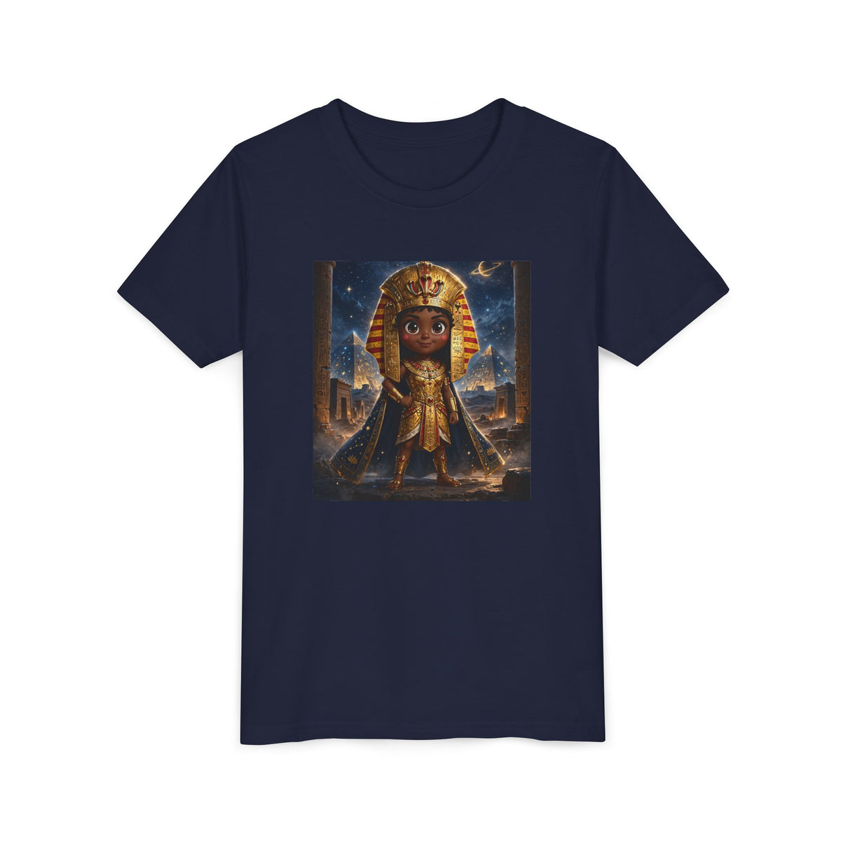 Amara — Cinematic Little Pharaoh from the Stars — Kids Tee