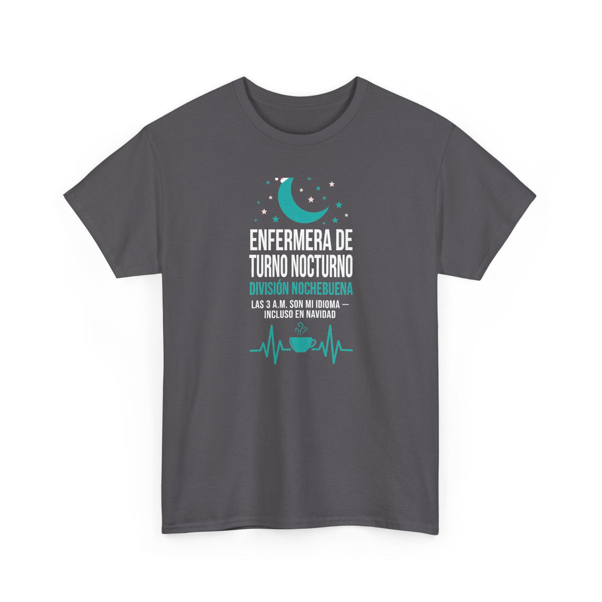 Enfermera de Turno Nocturno - Division Nochebuena - Camiseta de Navidad en Espanol - Edicion Economica