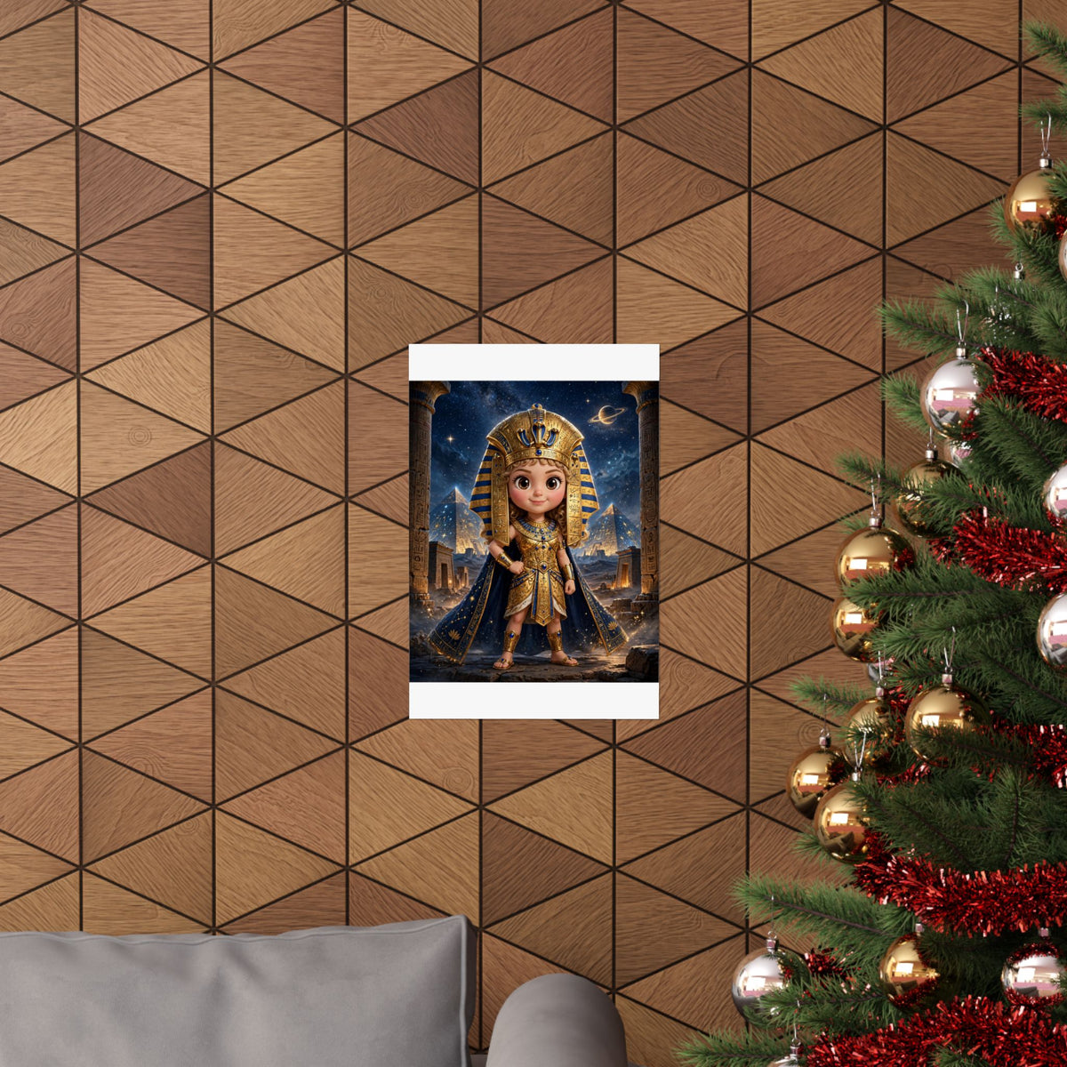 LUNA — Cinematic Little Pharaoh from the Stars — Kids Room Poster