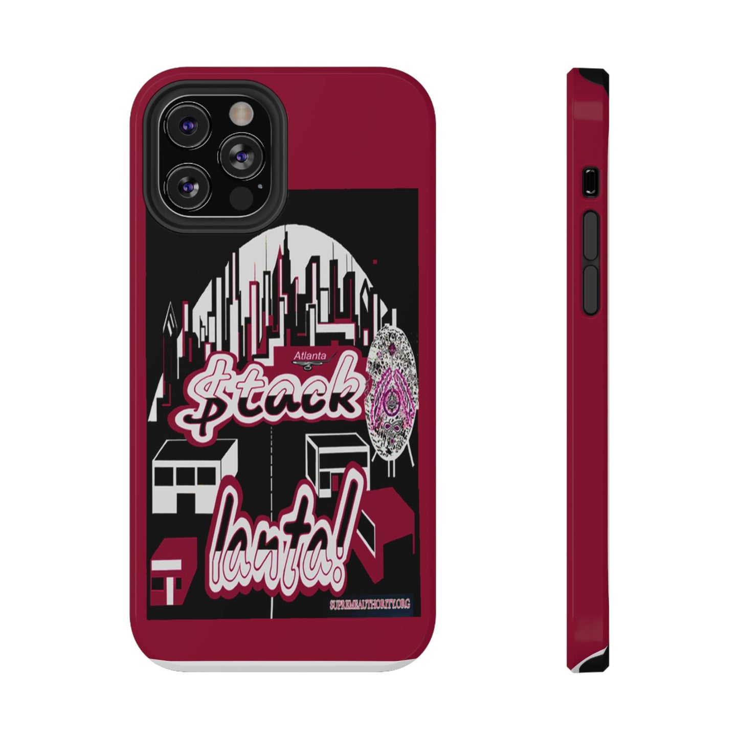 Stack-lanta 2!Remix Red Supreme Authority Iphone ONLY -Impact-Resistant Cases