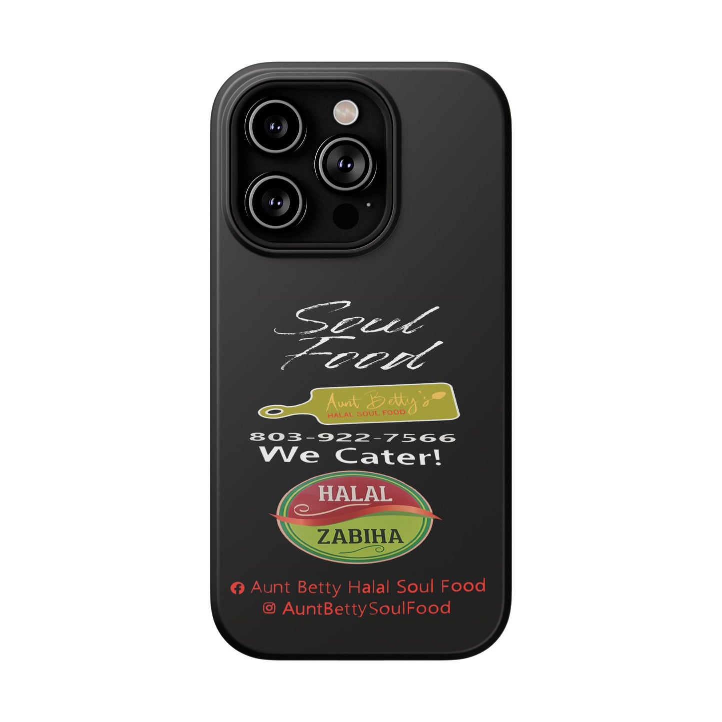 Aunt Betty's Soul Food - Custom - Iphones ONLY - Impact-Resistant Cases