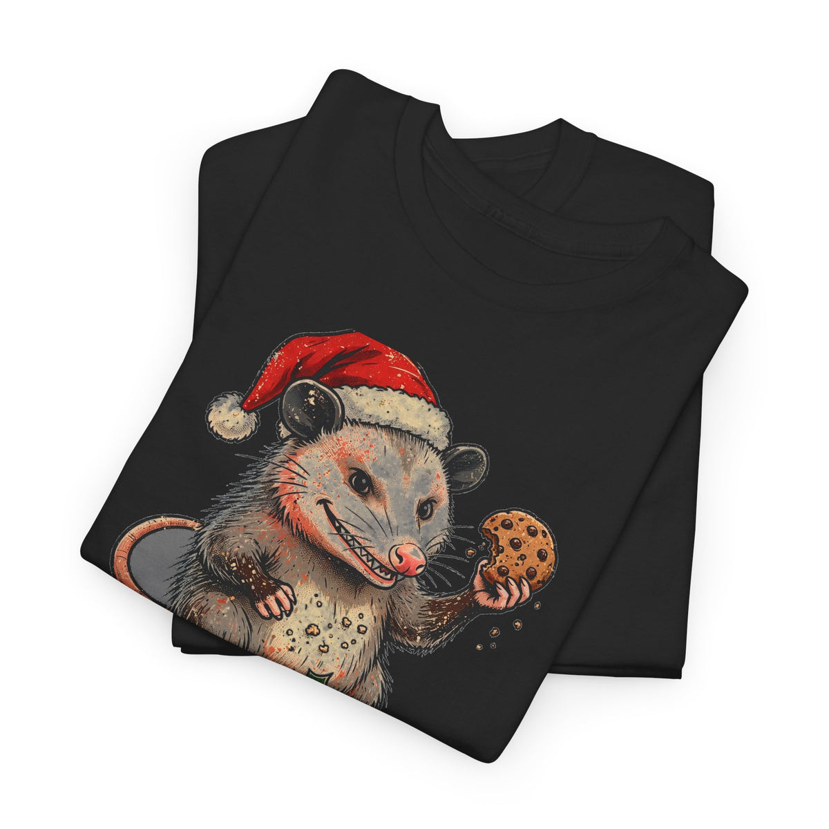 En la Lista de los Traviesos - Zarigueya de Navidad - Camiseta en Espanol - Edicion Economica