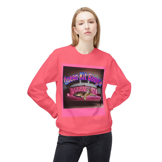 Queen Kit Boogie -Custom -Unisex Midweight Softstyle Fleece Crewneck Sweatshirt
