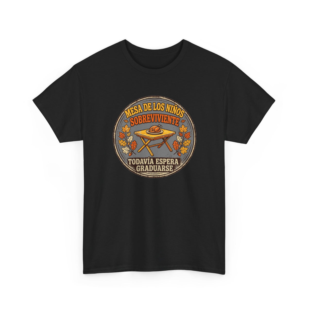 Sobreviviente de la Mesa de los Ninos - Camiseta de Accion de Gracias en Espanol - Edicion Economica