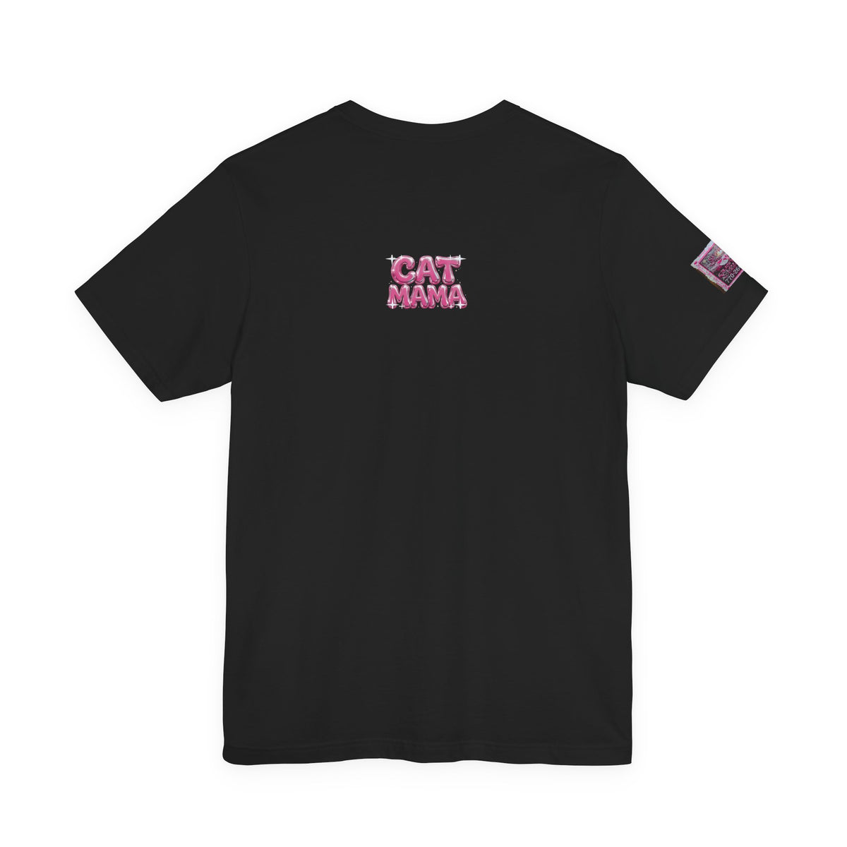 Cat Mama Graffiti T-Shirt - Pink Chrome, Back + Sleeve Edition