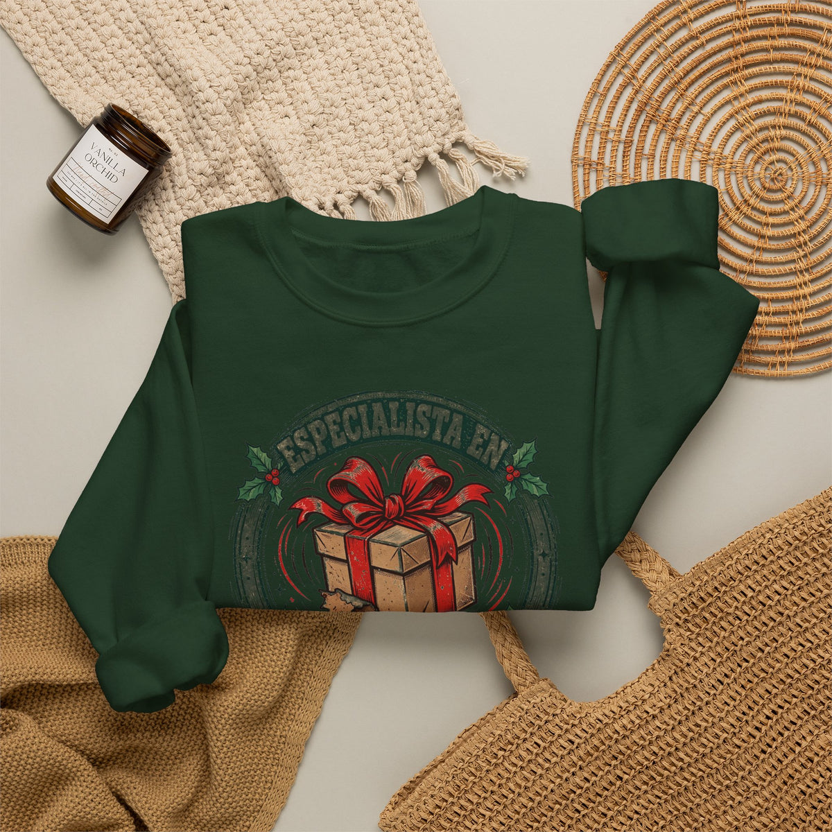 Especialista en Sacudir los Regalos - Sudadera de Navidad en Espanol