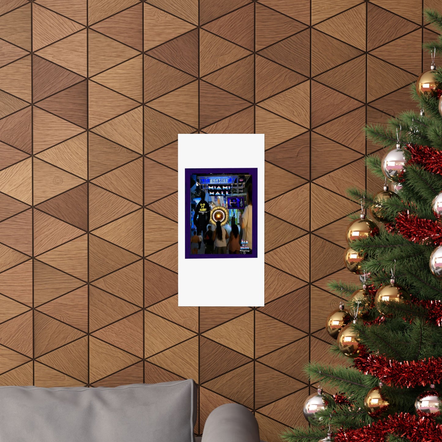 Miami Alien Mall 2 Matte Vertical Posters
