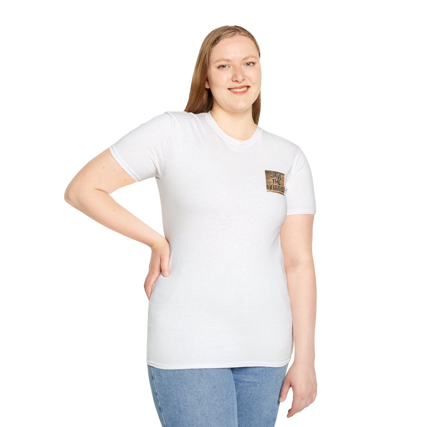 SAVE THE KITTIES - Cat Rescue Fund Raiser - Unisex Soft style T-Shirt
