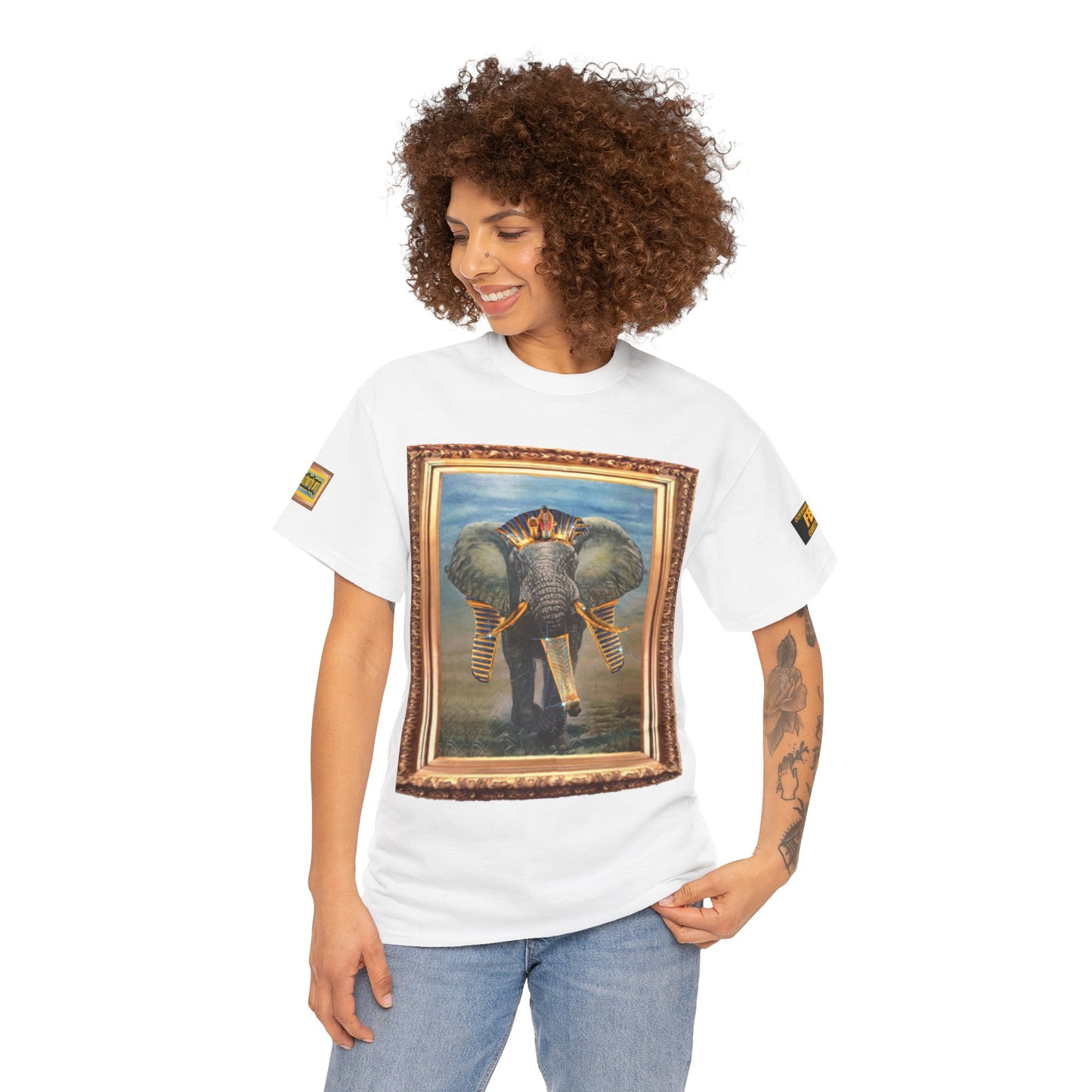 African elephant remix FBA 100 By Supreme Authority -Unisex Heavy Cotton Tee
