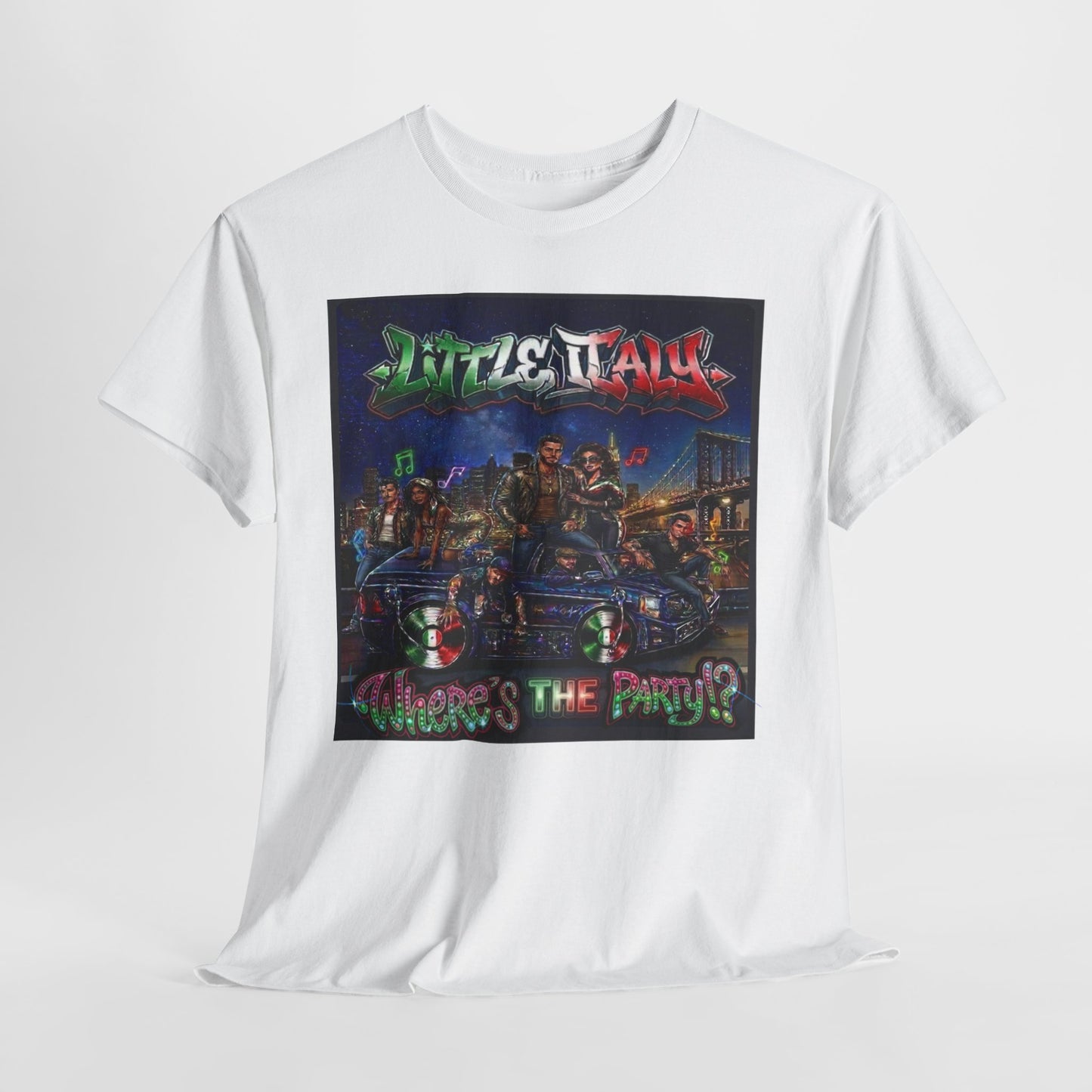 Where's The Party Italian Remix- Supreme Authority -Unisex Heavy Cotton Tee