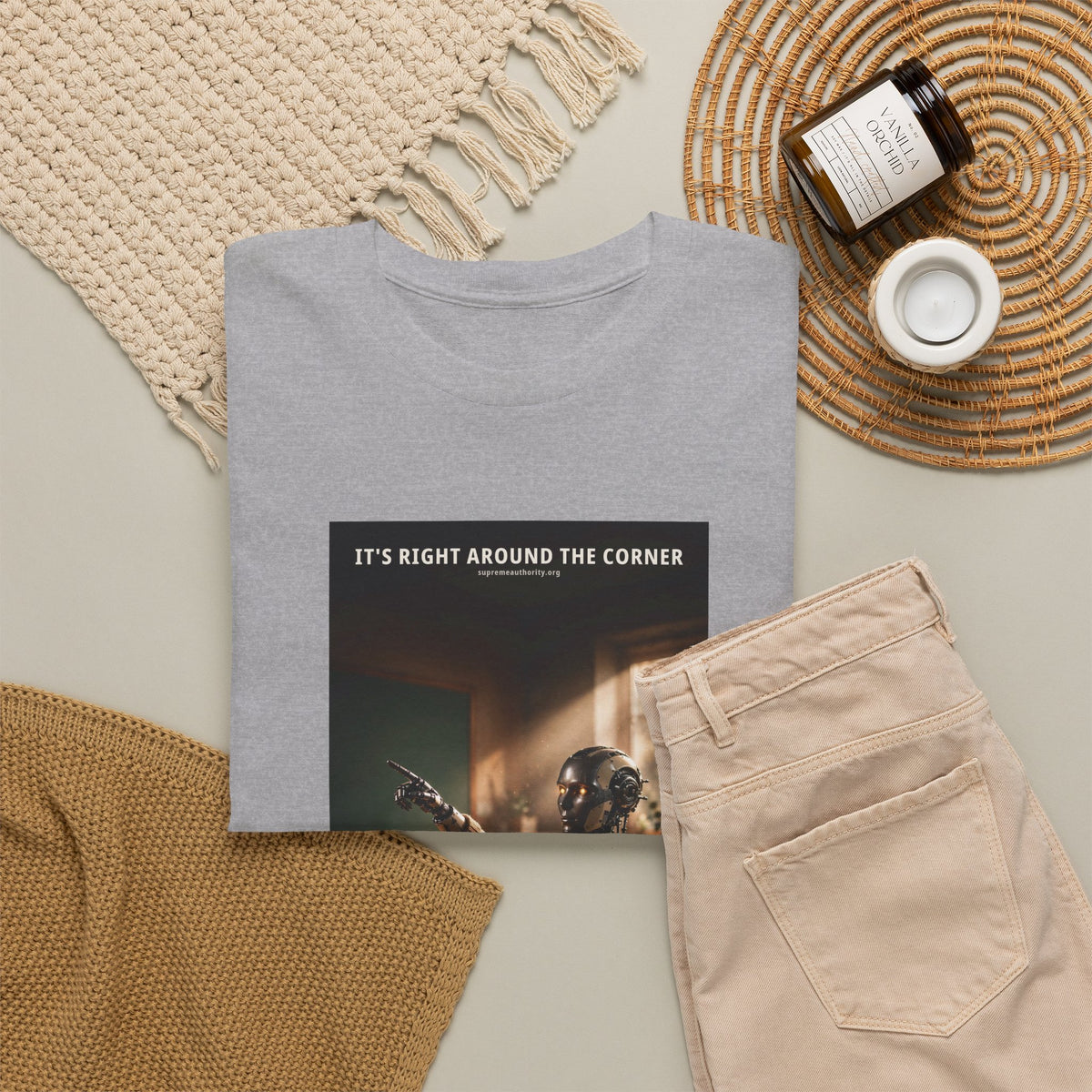 It's Right Around The Corner — Teacher Robot Tee (Budget Edition)
