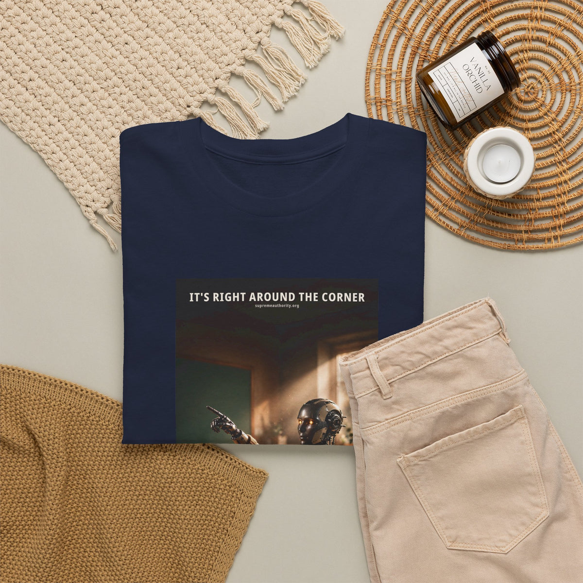 It's Right Around The Corner — Teacher Robot Tee (Budget Edition)