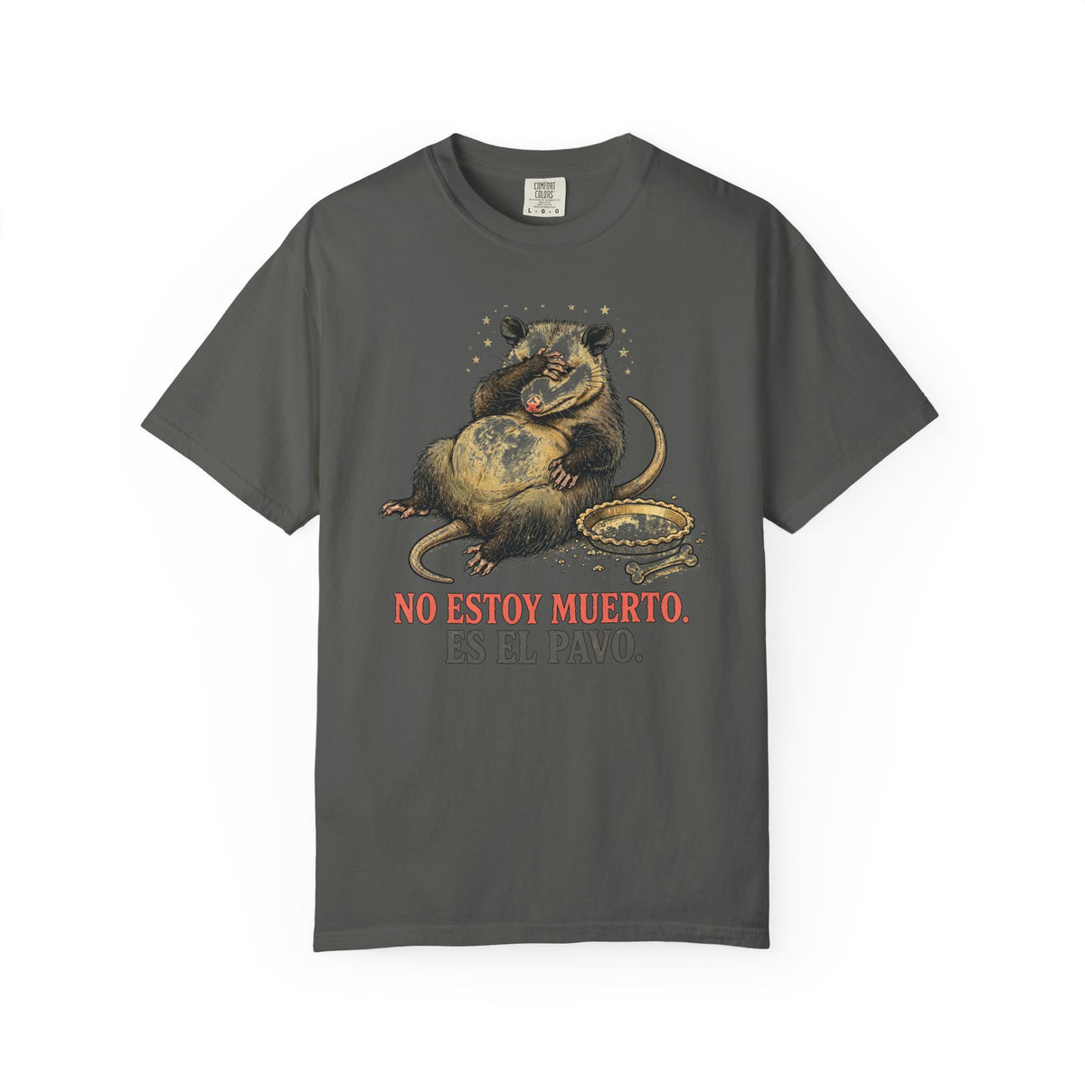 Zarigueya de Accion de Gracias - No Estoy Muerto, Es El Pavo - Camiseta en Espanol