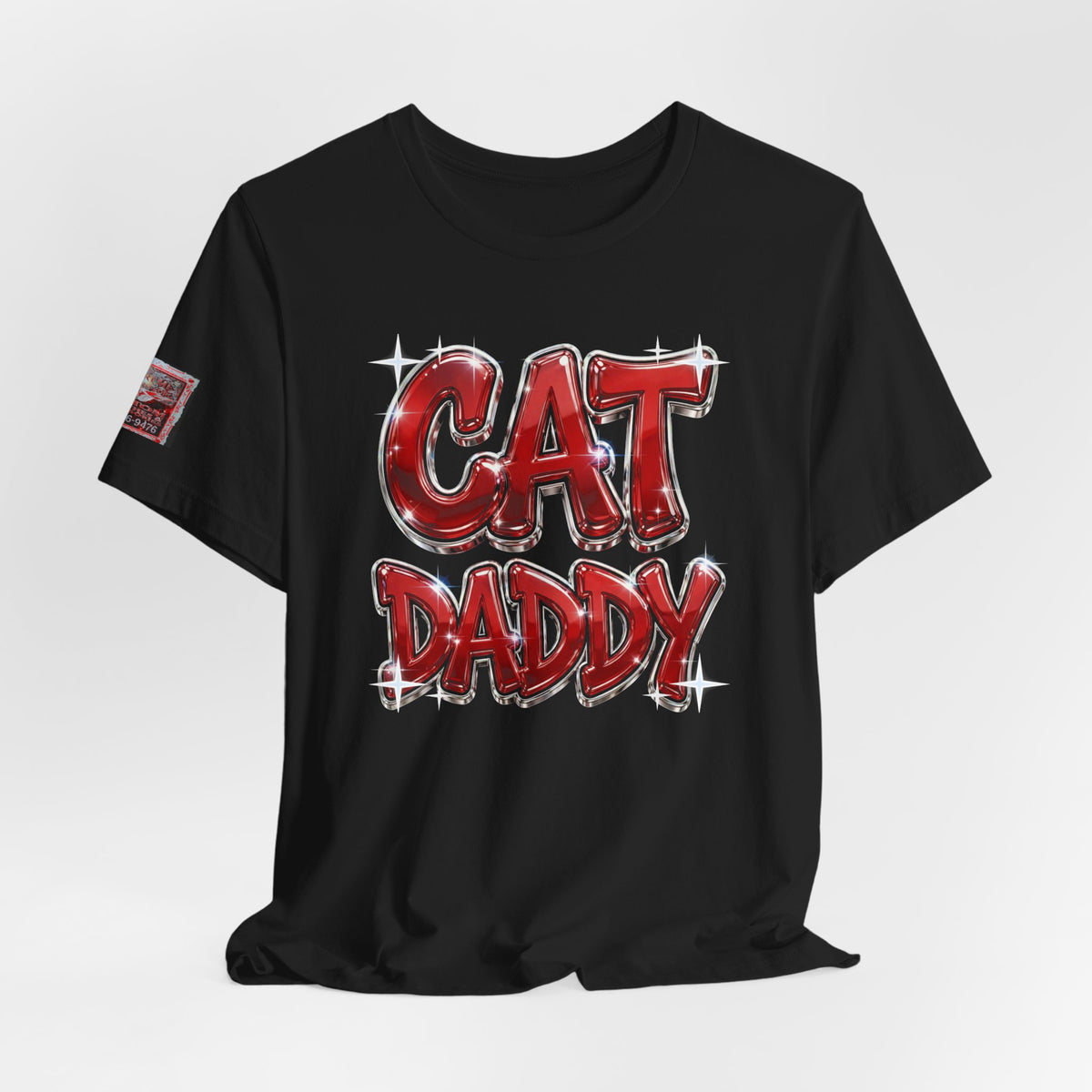 Cat Daddy Graffiti T-Shirt - Red Chrome, Back + Sleeve Edition